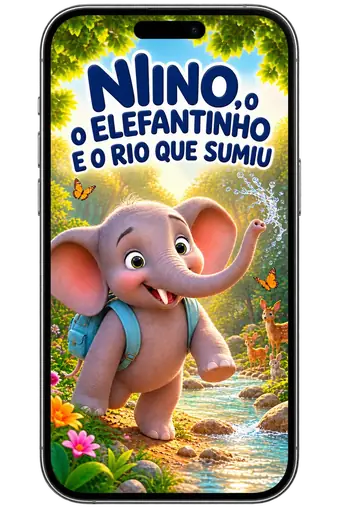 História de Nino aberta no celular