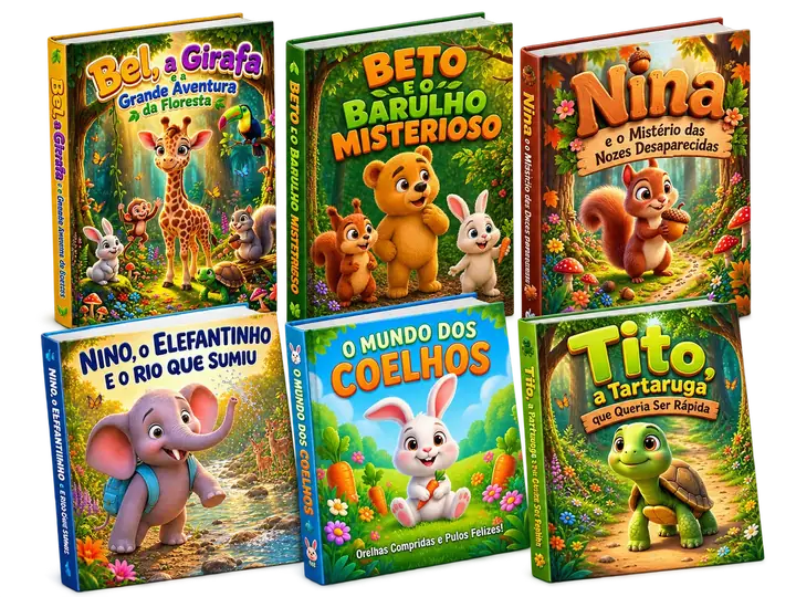 Os seis livros da coleção Leitura que Encanta