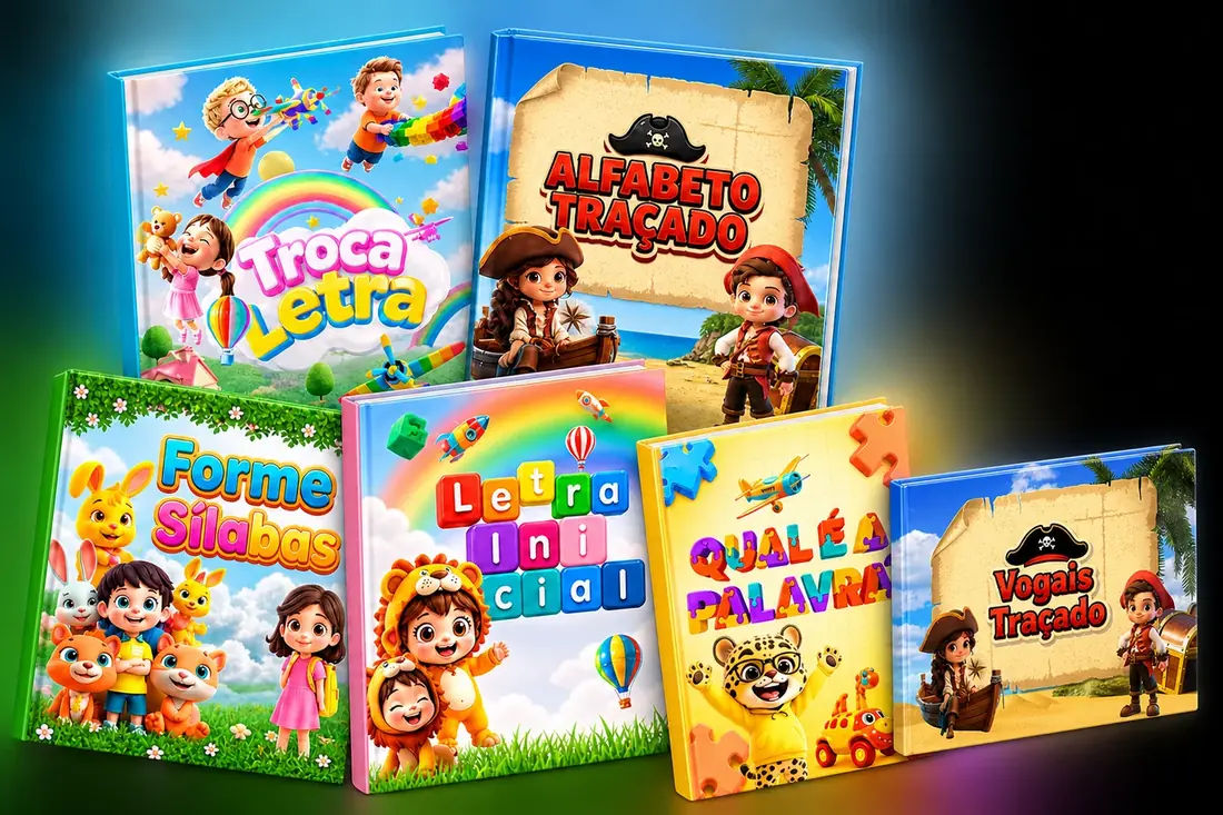 Mockup das seis atividades