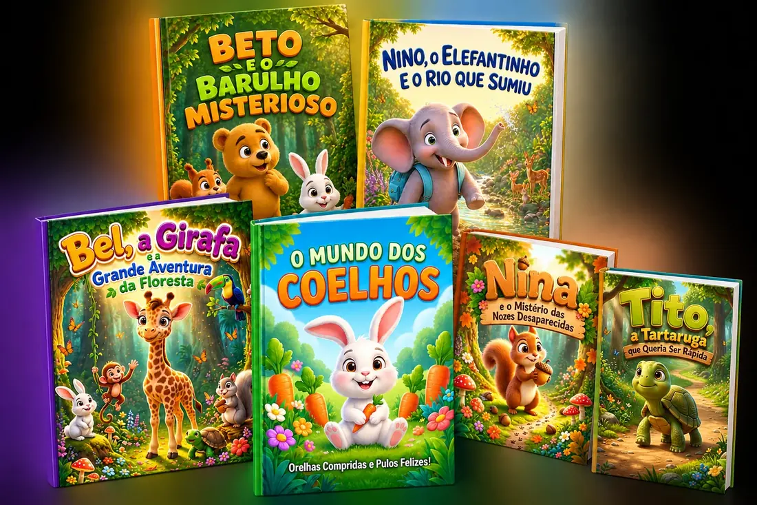 Mockup da coleção de histórias